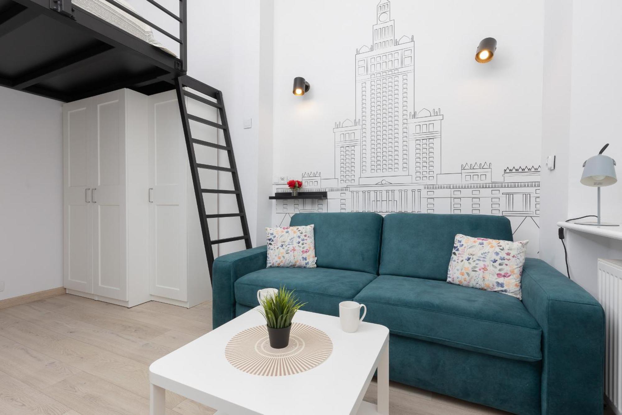Aleja Wyzwolenia Studio with Mezzanine Warsaw Downtown by Noclegi Renters 외부 사진