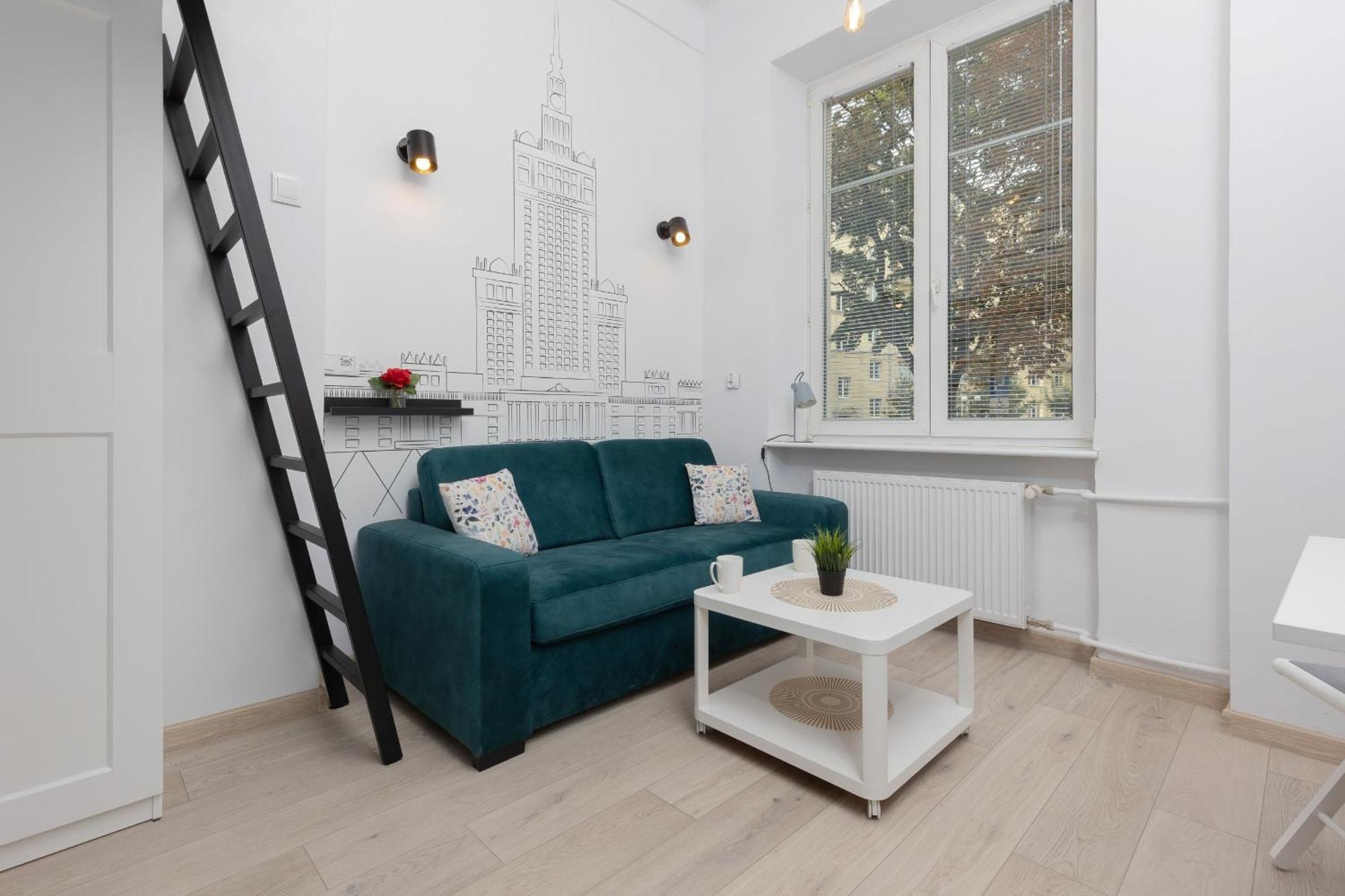 Aleja Wyzwolenia Studio with Mezzanine Warsaw Downtown by Noclegi Renters 외부 사진